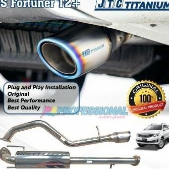 Include PPN# Exhaust Muffler Knalpot JTC titanium Toyota Fortuner 12+ VNT