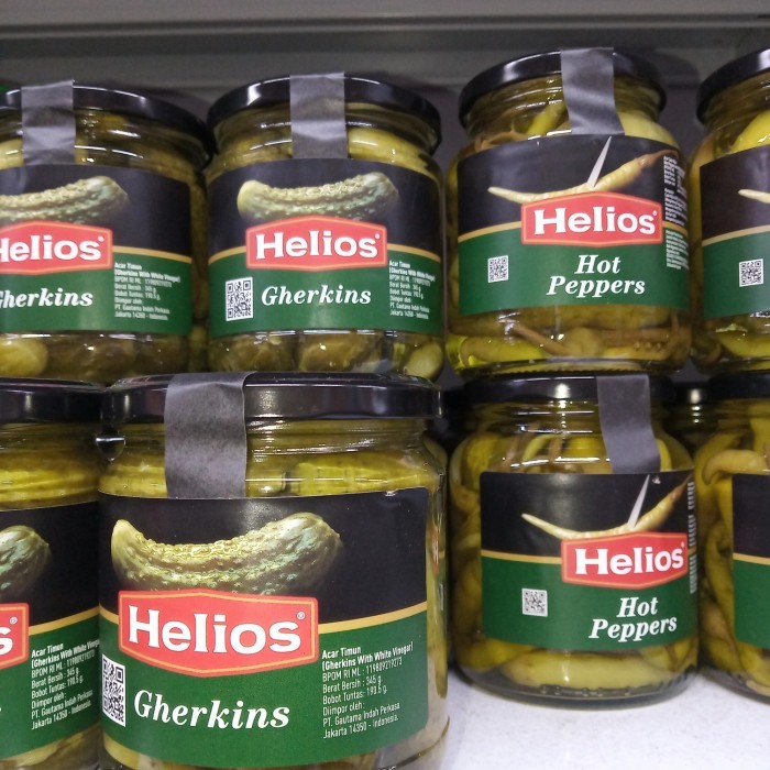 

Helios Gherkins With Vinegar 345Gr Botol