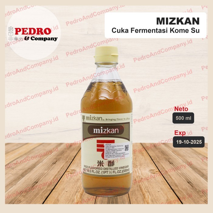 

Mizkan Kome Su 500Ml Rice Vinegar Cuka Fermentasi