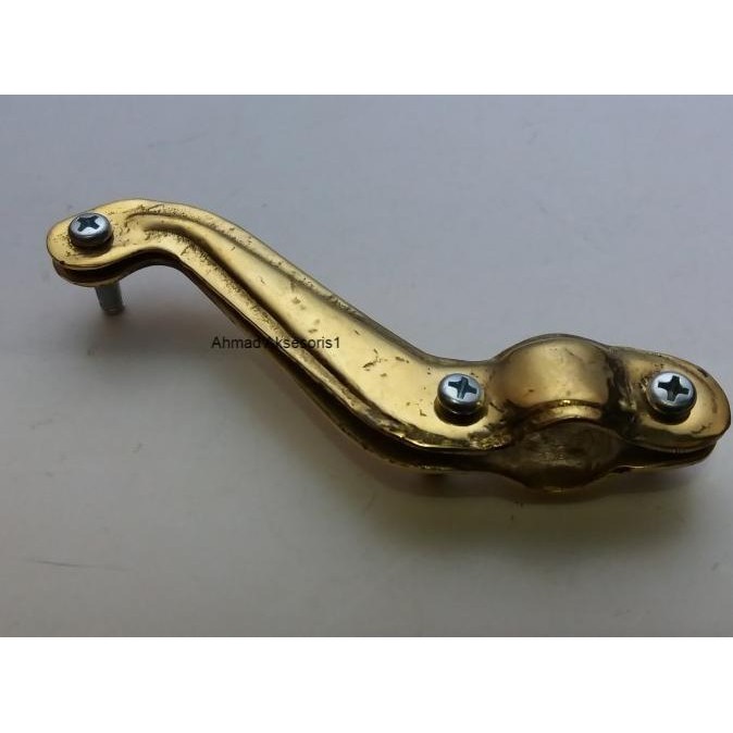 Holder Dudukan Lampu Sepeda Onthel Kepala Angsa Kuningan [terbaik]