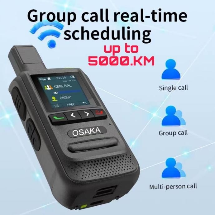 HT POC Osaka mini Walkie talkie 4g Server PERMANEN [terbaik]