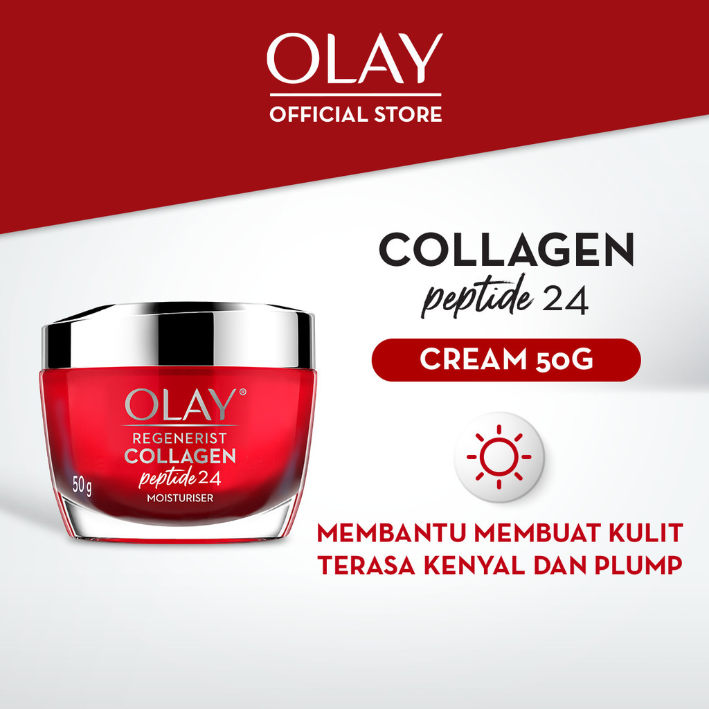 Olay Regenerist Collagen Peptide 24 Cream Skincare Perawatan Wajah Antiaging 50g