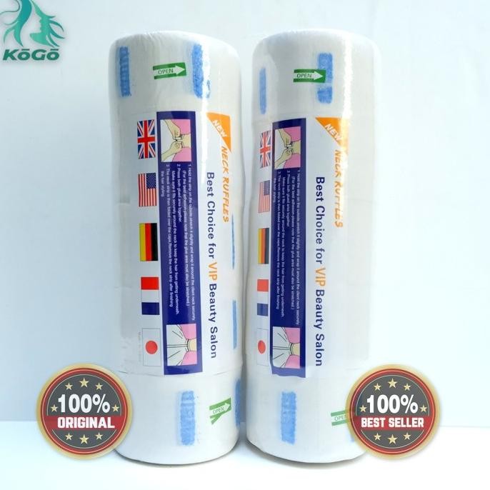 TISU LEHER PUTIH / NECK PAPER / RUFFLES / TAPE BARBER SALON PANGKAS MESIN CUKUR RAMBUT KUMIS JENGGOT