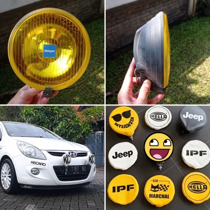 Lampu tembak lampu sorot lampu rally include cover kulit sintetis