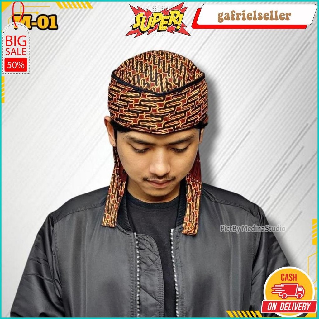 Blangkon Batik Model Peci Kopiah Songkok Imamah Terabru Blangkon Sunda Jawa Bali Bisa Cod
