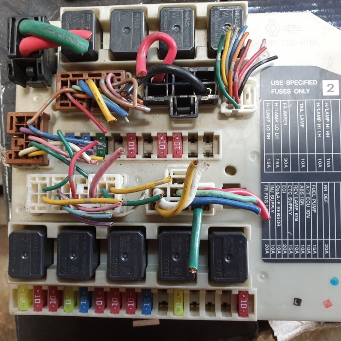 ipdm fuse box sekring skring sikring nissan grand livina original