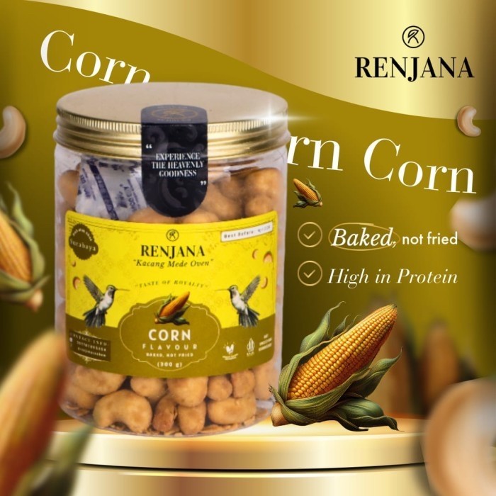 

GRATIS ONGKIR RENJANA COATED CASHEW - KACANG MENTE METE MEDE Corn