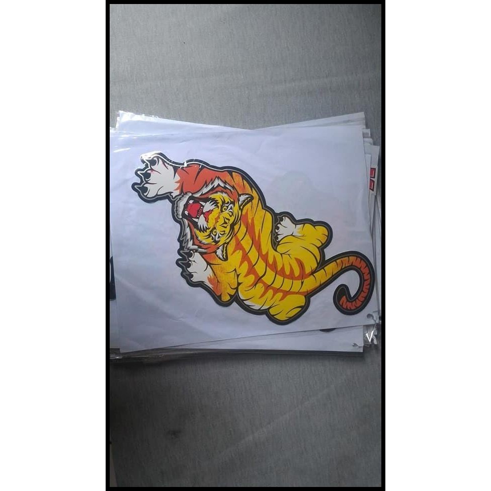 

HOT DEAL STICKER 33X26CM HARIMAU KUNING GALAK !!!!!