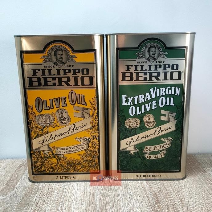 

Filippo Berio Olive Oil 3L - Minyak Zaitun Murni / Pure 3 L Italy