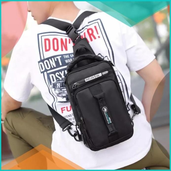 Tas Selempang Pria Tas Sling Bag Ransel Multifungsi Haoshuai Slingbag
