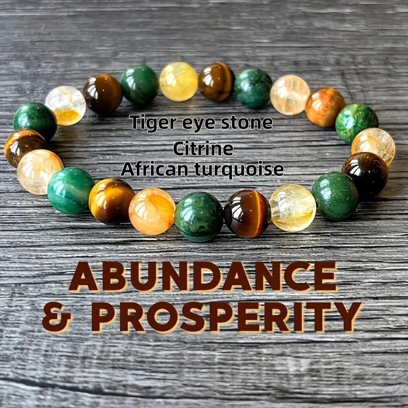 Gelang Turquoise Afrika Tigereye Citrine Alami