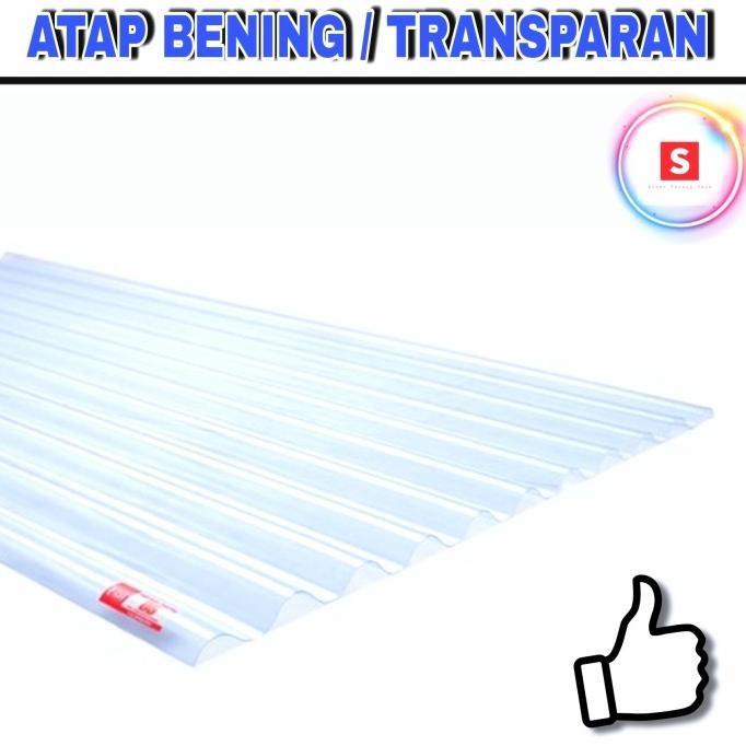 Atap Asbes Fiber Bening Transparan 150 180 210 240 300 TL