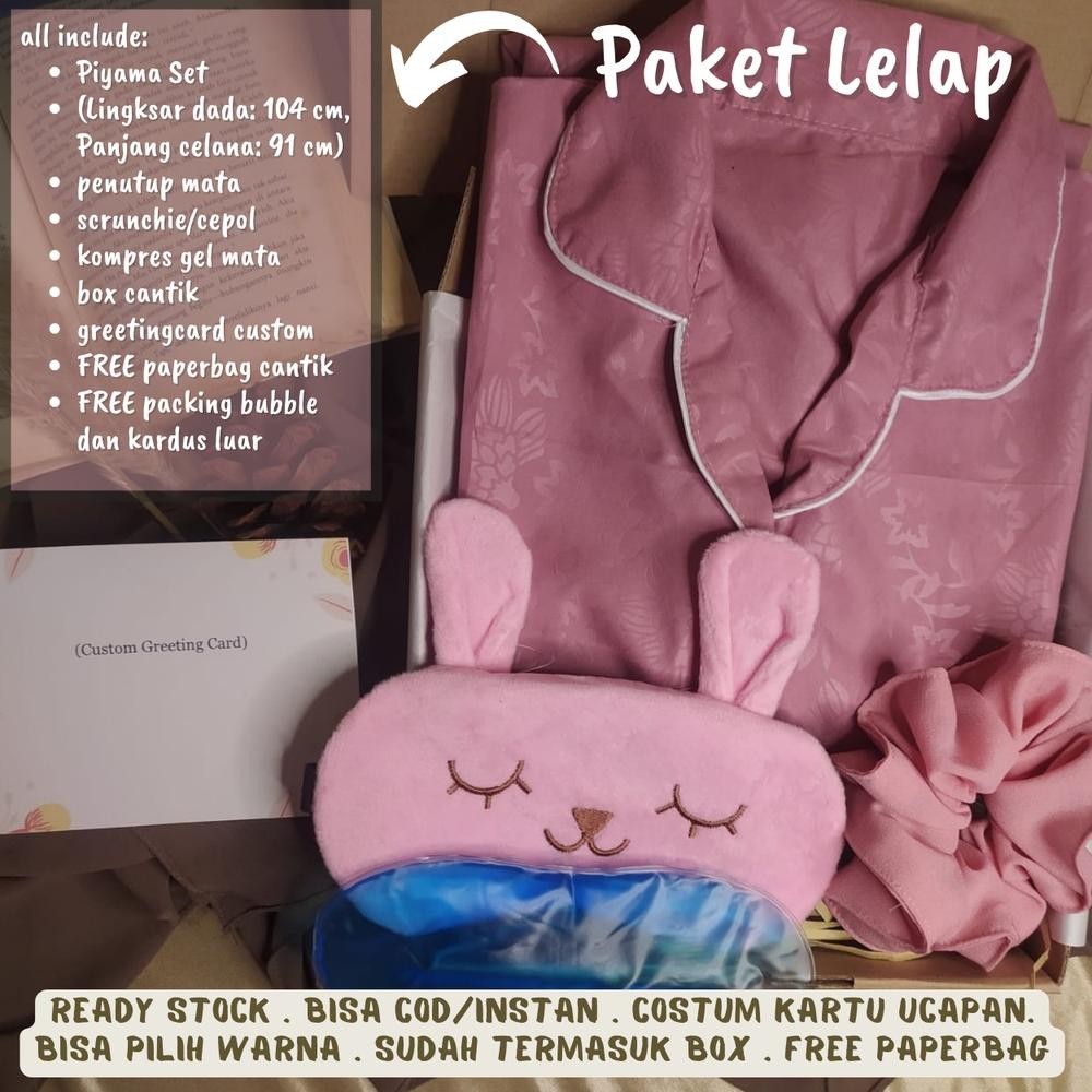 DISKON [HAMPERS PIYAMA SET] KADO ULANG TAHUN WISUDA PERNIKAHAN WEDDING BAJU TIDUR WANITA SOUVENIR