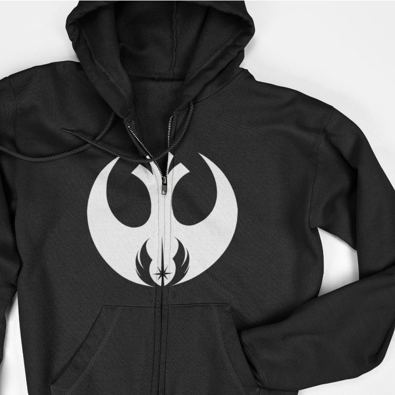 Jaket Hoodie Zipper - Rebel Alliance Jedi Order