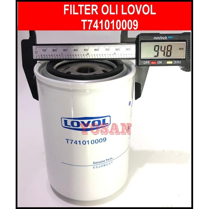 GRATIS ONGKIR FILTER OLI OIL FILTER T741010009 LOVOL 1004-G12 1006-G14 