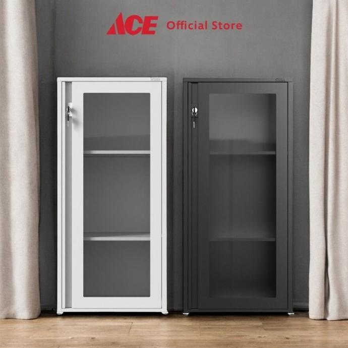 

BEBAS ONGKIR - Stora Kala Kabinet Kantor Besi Pintu Kaca Lemari Kabinet Office Cabinet Penyimpanan Indoor Furniture Kantor Sekolah - Hitam