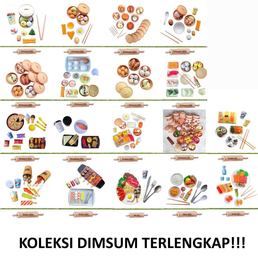 [Khusus Batam] Mainan Dimsum Anak, Pretend Play Mainan Makanan Fast Food, Japanese Food, Chinese Foo