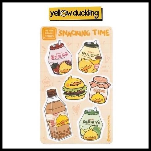 

HOT DEAL STICKERS - SNACKING TIME EDITION STICKER SET - STIKER MAKANAN RINGAN - YELLOW DUCKLING HANDDRAWN JAJAN MINIMARKET MR ITIK - LIMITED EDITION - JURNAL STUDYGRAM DOFF MATTE FINISH WATERPROOF !