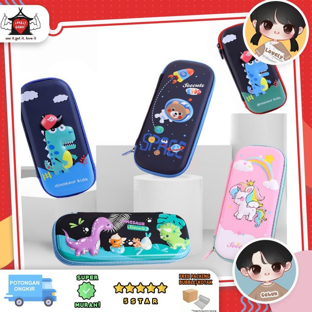 

[Khusus Batam] Kotak Pensil 3D Kartu Dino Unicorn Anak, Tempat Pensil Anak [G]