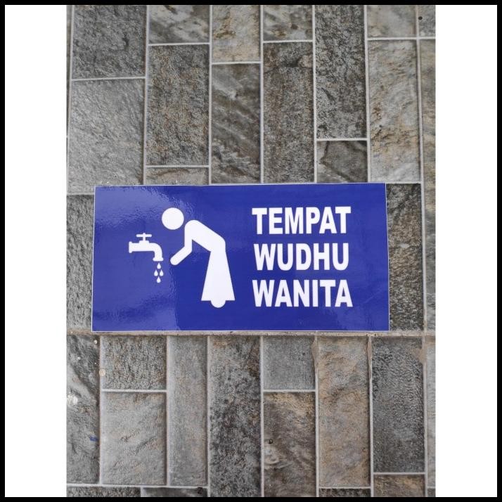 

DISKON STIKER VINYL TANDA LOKASI TEMPAT WUDHU WANITA MASJID MUSHOLA SIGN OFFI !!!!!!