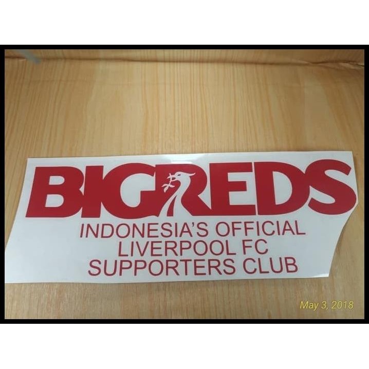 

DISKON STIKER BIGREDS LIVERPOOL CLUB OFFICIAL FANS SUPPORTER STICKER LAPTOP