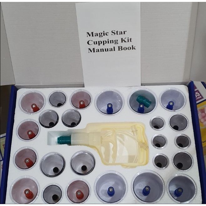 Alat Bekam Magic Star Cupping Kit Isi 24 Kop Angin Hijamah Cupping