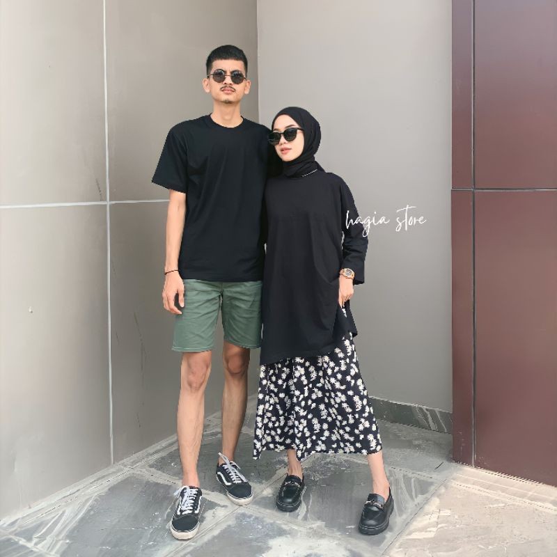 Kaos Couple Kaus Kembar Cowok Cewek Terbaru 2024 Tisert Dewasa Bestie Laki Perempuan Atasan Baju Pas