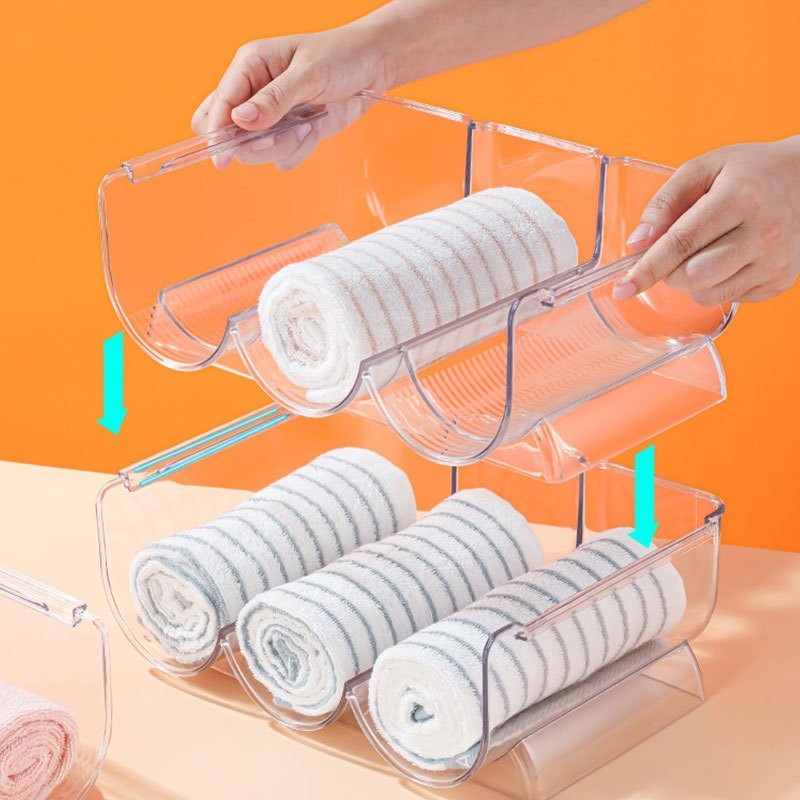 Tempat Tumbler Susun Botol Minuman Transparan Bottle Holder Organizer Wine Storage Red Wine Gratis