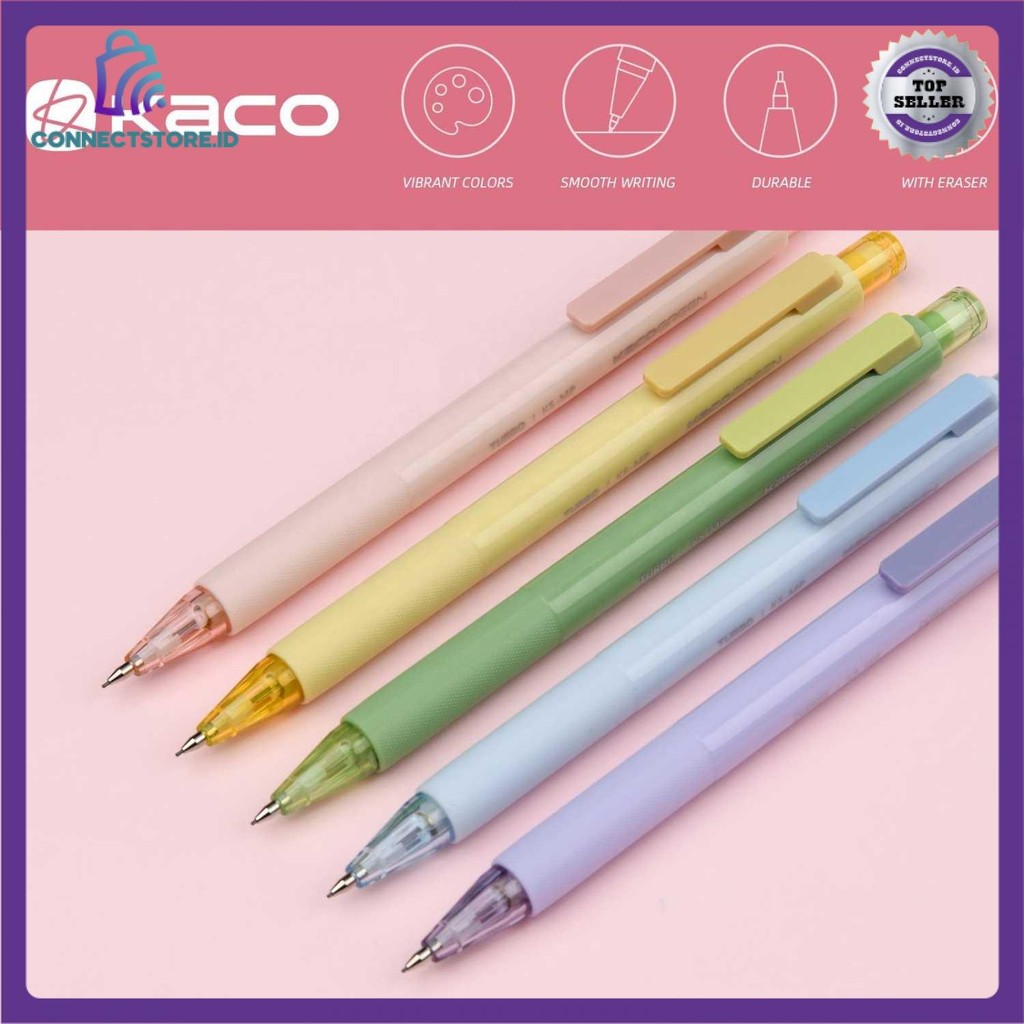 

Turbo Pensil Mekanik Mechanical Pencil 0.5Mm With Refill Kct05 Yellow