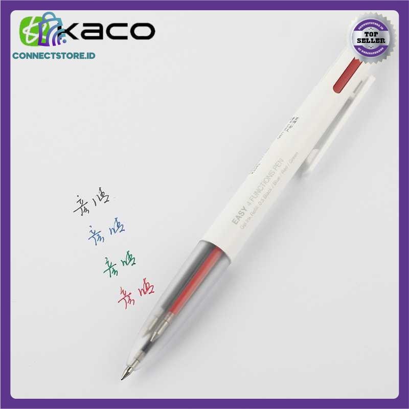 

EASY 4 in 1 Multifunction Gel Pen Pena Pulpen Bolpoin 0.5mm 1 PCS - Putih