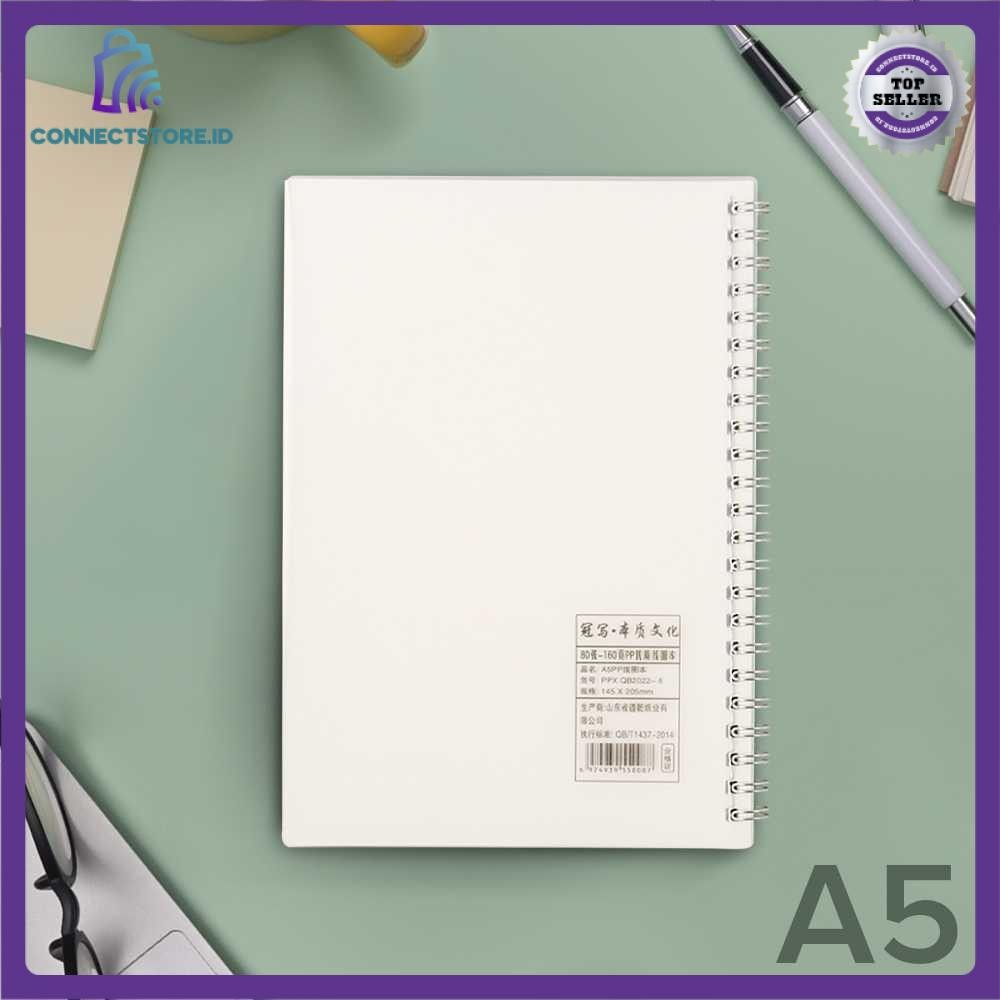 

Buku Binder Catatan Jurnal Harian Notebook Ukuran A5 - Putih
