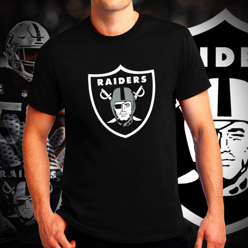 Kaos Oakland Raiders Majestic Team Los Angeles NFL untuk Pria 01 |UpEspDSh|