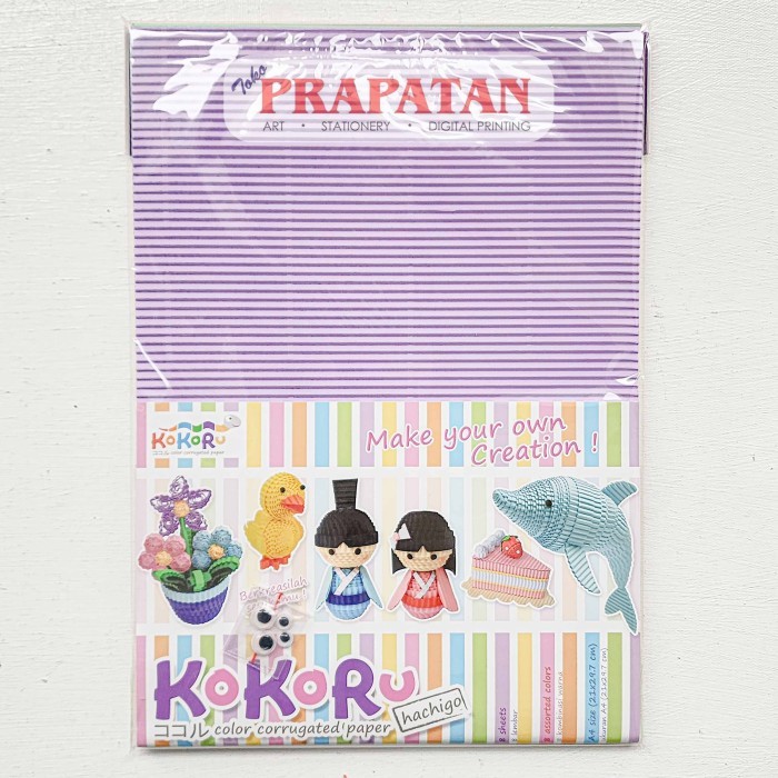 

Kokoru Color Corrugated Paper Kertas Gelombang Handcraft Paper #Original