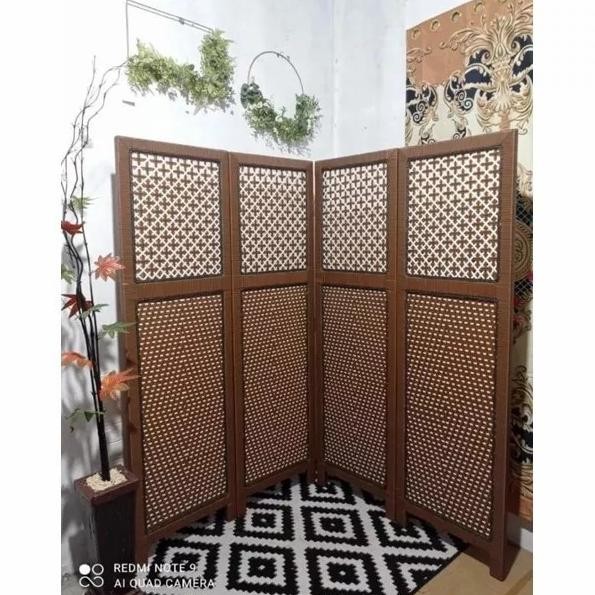 Partisi Ruang Tamu Sketsel Pembatas Ruangan Brown HTM