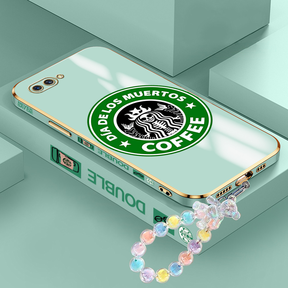 [Pengiriman Jakarta] Realme C1 C2 C2S C3 C11 2021 C12 C15 C17 U1 X A1K Casing Ponsel Funny Starbucks
