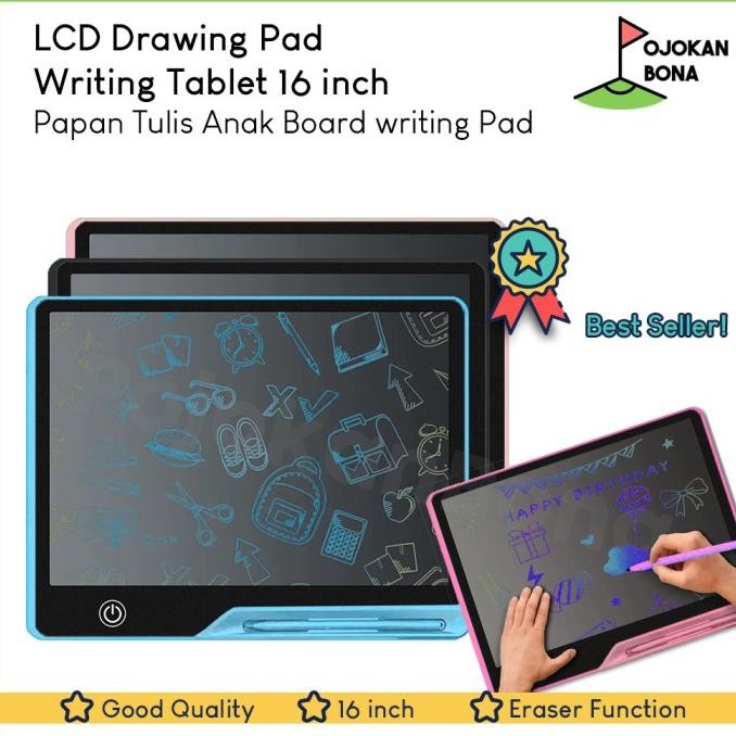 

LCD Drawing Writing Tablet 16" Papan Tulis Anak Board Writing Pad H32T