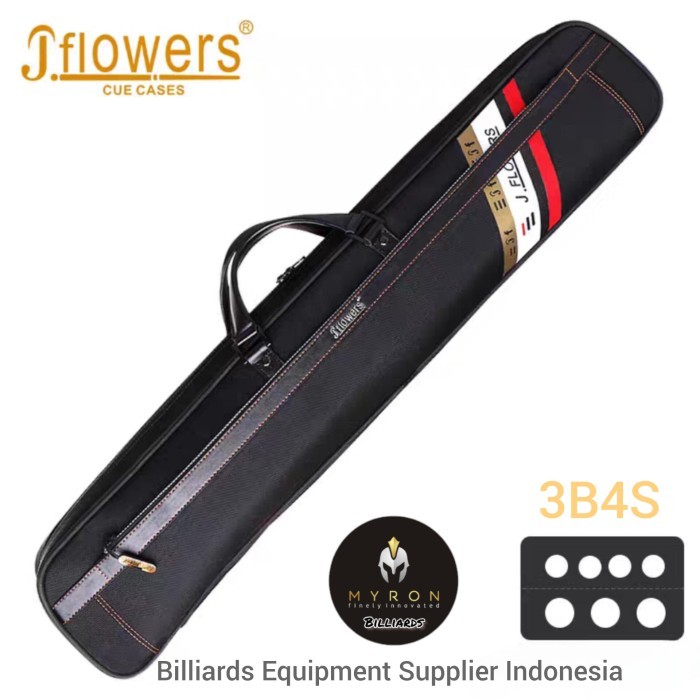 HARGA DISC - Tas Billiard JFlowers 3B4S~JFlowers Cue Case Butterfly~Soft Case