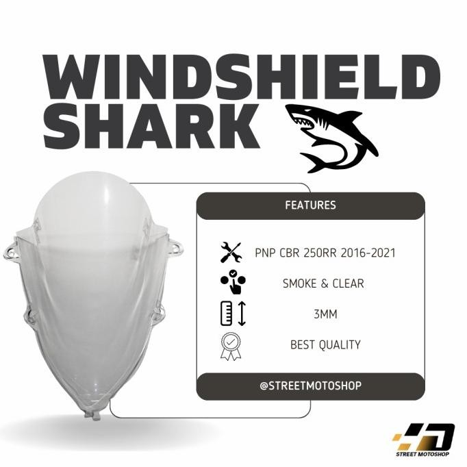 Windshield Windscreen Visor Honda CBR 250RR CBR 250 RR Shark