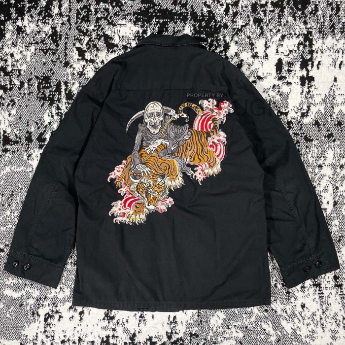 THE GUILTY PARTIES X WACKO MARIA FATIGUE JACKET BLACK