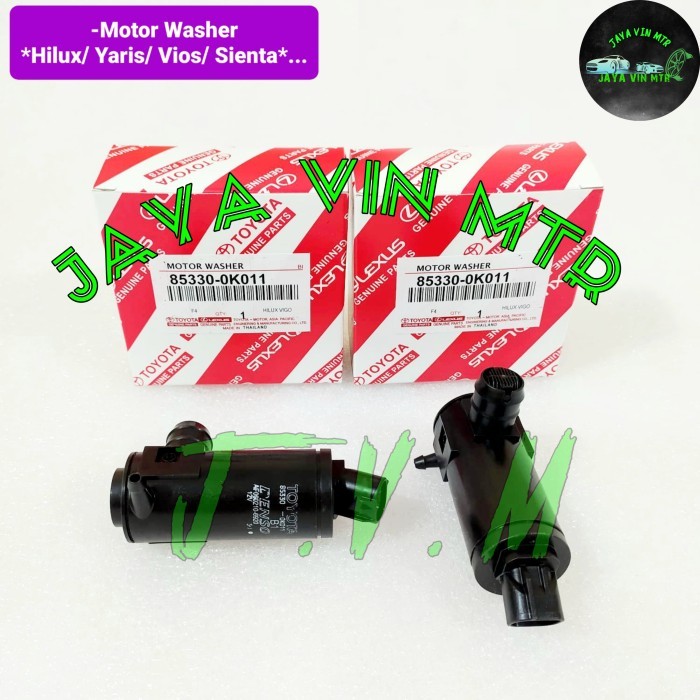 motor washer wiper pompa air Hilux yaris vios Sienta original asli