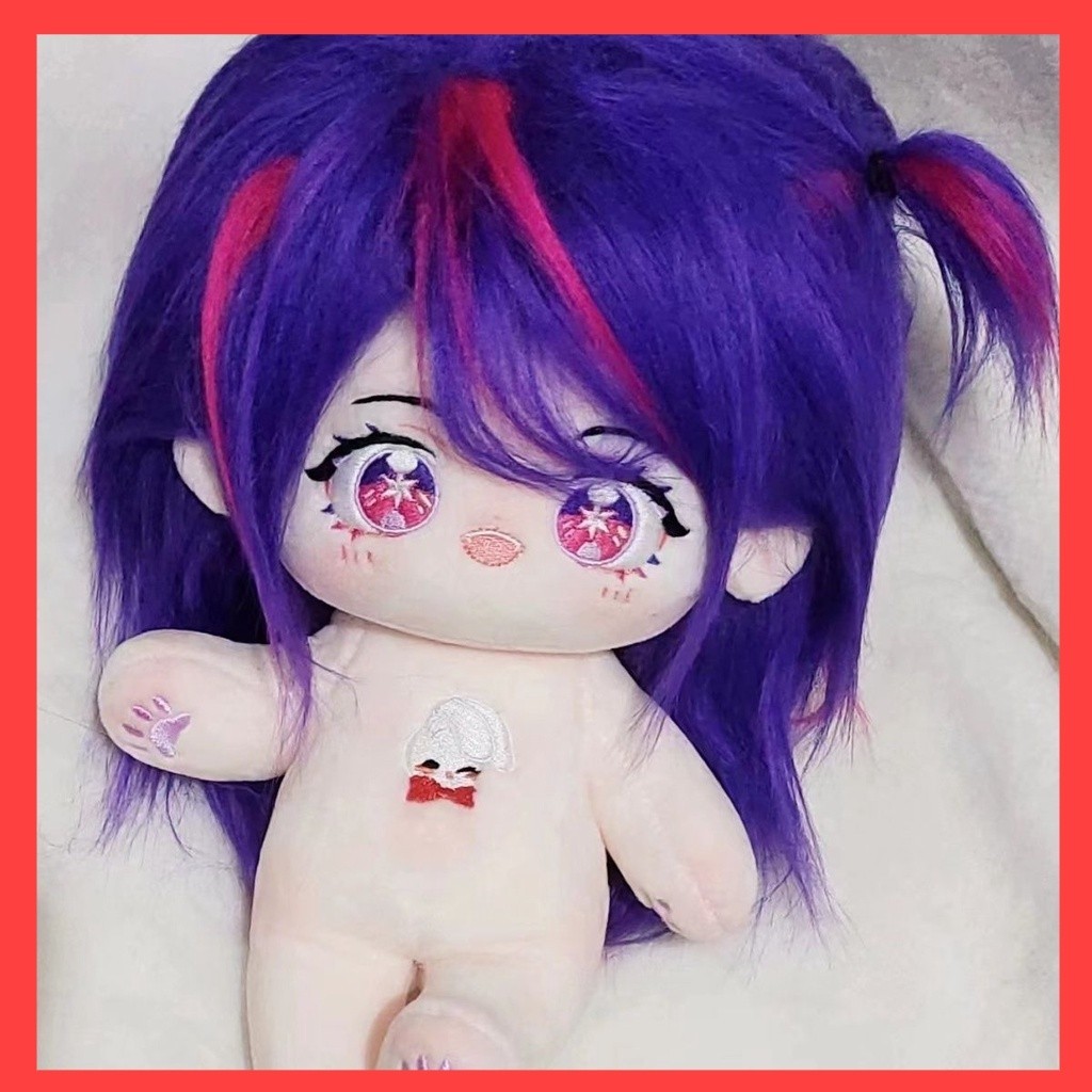 Boneka 20cm Oshi no Ko Hoshino Ai Plushie Boneka Mewah Pakaian Katun Ganti Pakaian Kostum Pakaian Co