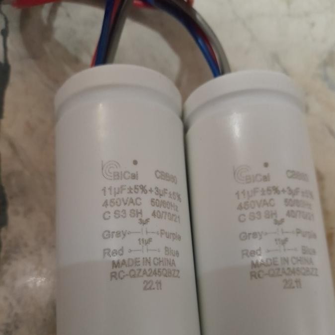 Ready Capasitor mesin Kapasitor mesin cuci sharp original 11 + 3 CBB60