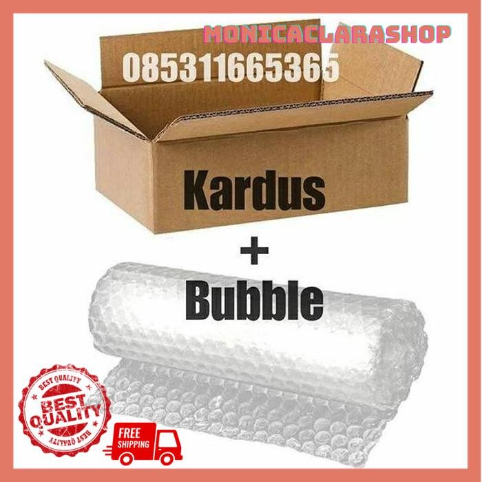 

PACKING TAMBAHAN KARDUS + BUBBLE POPULER BY MONICACLARA SHOP