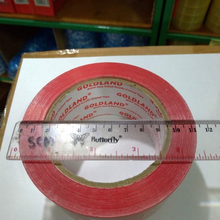 

(GOJEK GRAB) LAKBAN FRAGILE MERAH 100 METER X 48 MM