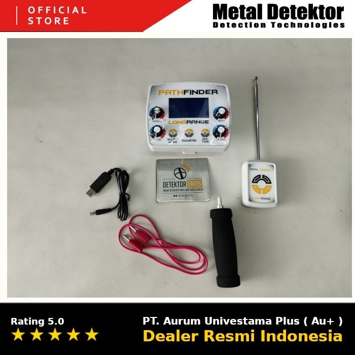 Metal Detektor Path Finder Second - Long Range Locator Alat Pencari Emas & Harta Karun Jarak Jauh Se