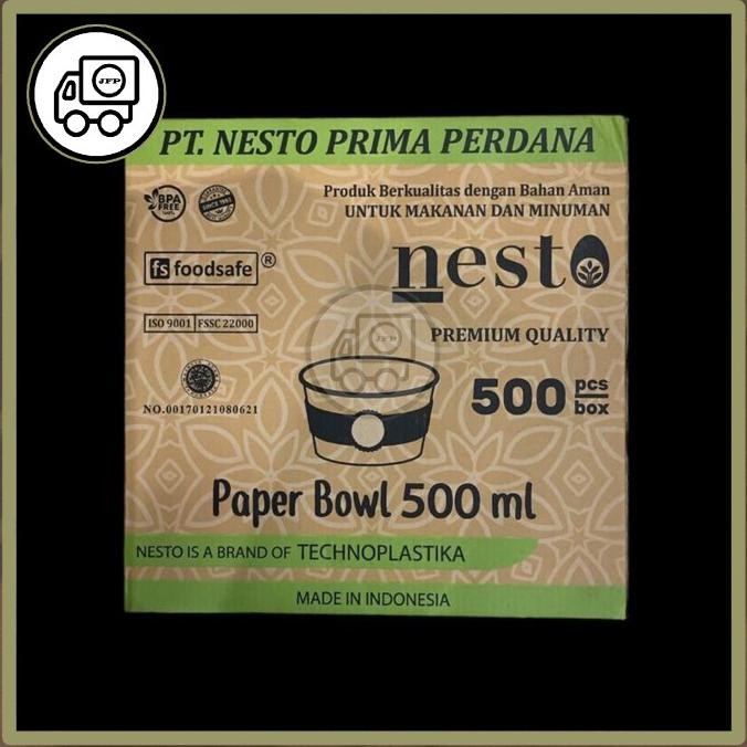 

PAPER BOWL 360 ML 500 ML 650 ML 800 ML GROSIR DUS 500 PCS TANPA TUTUP SS99