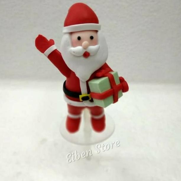 

Hiasan Kue Natal Standing Santa w/ Gift Picks (ZN-31)