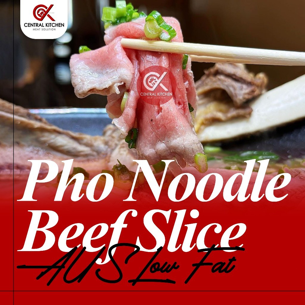 

Pho Noodle AUS Beef Slice Low Fat | Mala Hotpot Daging Sapi Iris Impor Australia