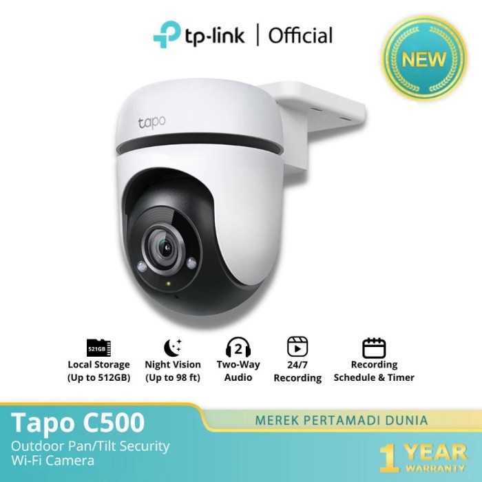 NEW TAPO C500 Outdoor Smart IP cam Pan Tilt 360 AI Camera CCTV WIFI