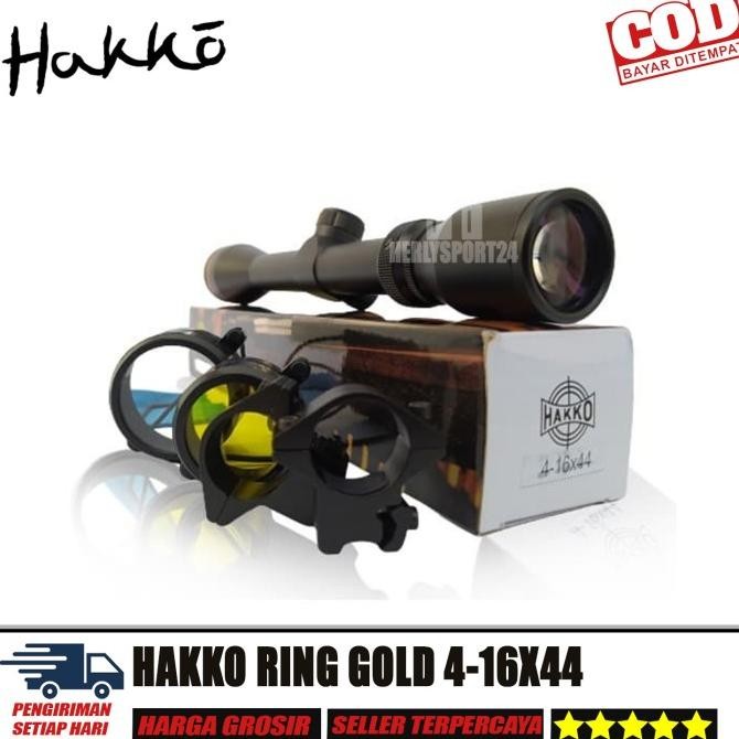 Sale Teleskop Hakko Ring Gold 4-16X44 Tube 25 Termurah